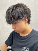 マッシュスパイラルパーマツイストスパイラル波巻きメンズ