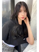 ランズ(LANDS) ワンホンへア 顔まわりレイヤーカット 【韓国ヘア 大阪 梅田】