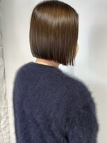 コフィー バイ メルト 吉祥寺(cofy by melt)&nbsp;【三ツ井純】切りっぱなしボブ 前下がりボブ  オリーブベージュ