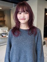 ヘアー アイス ルーチェ(HAIR ICI LUCE) ウルフカット/レイヤーカット/ハッシュカット/ボルドー/城倉