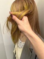 デン(den)&nbsp;イエロー＋ベージュ　デザインカラー