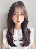 ★くせ毛風カール似合わせカットワイドバング結べるボブ美髪