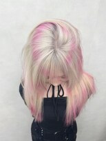 ギグスダブル 栄久屋大通店(gigs double)&nbsp;オリジナルデザインカラー/マーブルカラー/ホワイト×ピンク