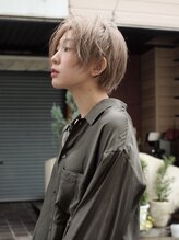 ネフ(NeF) 丸みショートとミルクティグレージュ＊