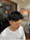セット簡単！　【ツーブロックショート】