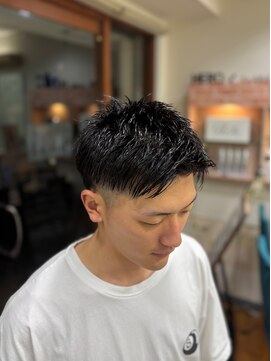 ヒーロー(HERO) セット簡単！　【ツーブロックショート】