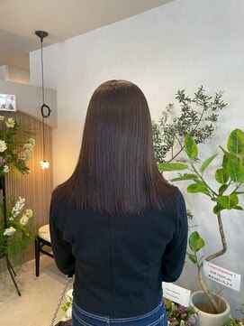 ミア(mia) 大人シアーベージュミニウルフボブミディアムレイヤー