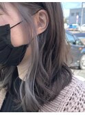 外人風◎ホワイトグレーカラー