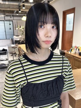 ダンボ(DUMBO) 【sayaca】切りっぱなしボブボブレイヤー小顔ヘア顔周りカット