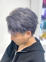 ワンズ リー 上大岡店(One's ly) スパイキーショート ブルーブラック フェザーパーマサーフカール