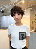 マッシュショート / ニュアンスパーマ / くせ毛風パーマ