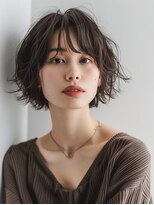 メルバ(Melva)&nbsp;黒髪/ボブルフ/ネビージュ/小顔/ワンレン/カット/髪質改善/前髪