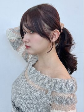 ロンドイディールバンダイ 新潟万代(Lond ideal) 結んでもかわいい顔まわり×ラベンダーカラー