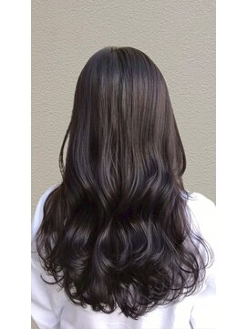 ラポール(RAPPORT) 顔周りレイヤー×ダークラベンダーグレー