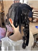 編みおろしスタイル