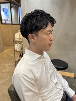 ソウス リーベ(SOURCE liebe) パーマで簡単ツーブロックショート