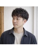 大人メンズショートくせ毛風パーマ　20代 30代 40代 50代 60代