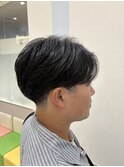 毛流れアップバング