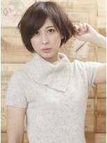 コーエン(cowen) 大人かわいいナチュラルショート♪ミニボブ前髪あり30代40代50代