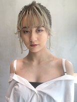 アルバム 銀座(ALBUM GINZA)&nbsp;簡単アレンジ_ネオウルフ外ハネボブアッシュブラウン_66827