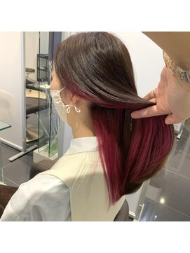ネオヘアー 京成曳舟店(NEO Hair) ピンクブラウン×インナーチェリーピンク☆