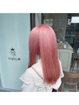 マイティ バイ エイチ(mighty by H) ペールピンクカラー×ロングスタイル