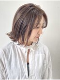 【FOLK】透明感ナチュラルベージュ☆似合わせ外ハネボブ♪