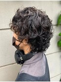 ショート無造作パーマ