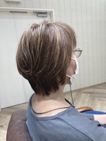 カシータ ヘア リゾート イオンモール熱田店(Casita hair resort)&nbsp;白髪ぼかし×ハンサムショート×イメチェン×プラチナ×似合わせ