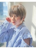 大人綺麗な小顔襟足スッキリショートボブ 30代40代50代
