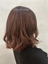 ゴッズ(GOD'S)&nbsp;ピンクオレンジ/ロブヘア×髪質改善トリートメント