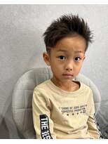 ビーテックバイゼン 山科店(B-TECH by Zen)&nbsp;ツーブロック短髪モテるスーツ束感メッシュシークレットパーマ