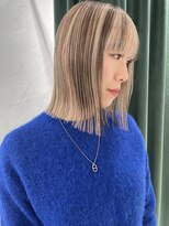 ヘン(hen)&nbsp;【心斎橋hen】ローライト　ブロンドヘアー　ボブ