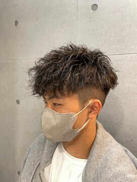 メンズサロンドットリアン(dot. lien) 無造作スパイラルパーマ刈り上げマッシュメンズパーマ