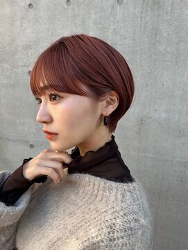 ガーデン オオタカノモリ(garden otakanomori) 20代30代40代大人丸みショートヘア×ベージュカラー