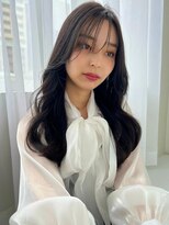 ソヨン 守口ジャガータウン店(SOYON)&nbsp;長めバング×オリーブベージュロング