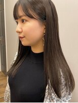 カノエ 福岡香椎店(canoe)&nbsp;髪質改善ストレート 大人ガーリー チョコレートカラー