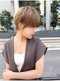 【似合わせイメチェンカット】マッシュショート×ベージュ