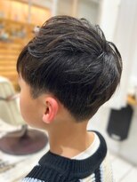 コンフィープラス(comfy plus)&nbsp;【キッズカット】メンズナチュラルショート刈り上げブラック