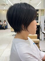 ショートボブ髪型30代40代50代前髪あり前髪なし面長丸顔【倉田】