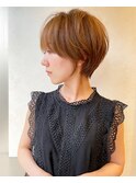 くびれショート/ダークアッシュ/美人ショート/ベリーショート