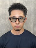 スパイキーショートラルフカールツイストスパイラルパーマ