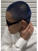 メンズボウズカラーブルーカラーボウズベリショ熊本下通