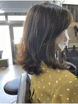 ワン(One)&nbsp;デジタルパーマでラクチンミディアムウルフ