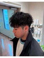 アレアル 広島並木通り店(ALEAR)&nbsp;メンズマッシュ/ツイストスパイラルパーマ/スパイラルパーマ