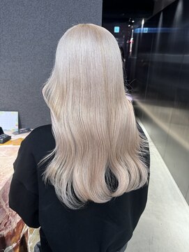 ペレ 栄店(PELE) ホワイトグレージュ/デジタルパーマ/チェリーブラウン/栄