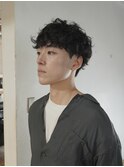 メンズ × パーマ