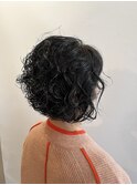くせ毛を活かすレイヤーボブ　NYドライカット