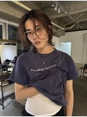 メンズボブニュアンスパーマ学割U24メンズカラー