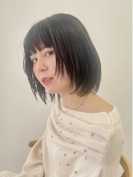 スリーマーク(THREE mark) レイヤーボブ/黒髪ボブ/フェイスレイヤー